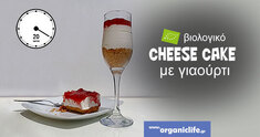 Βιολογικό τσιζκέικ - cheesecake με γιαούρτι και μπισκότα digestive