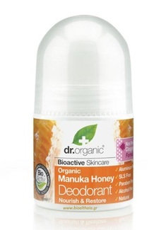 Αποσμητικό roll on με μέλι μανούκα bio 50ml dr organic