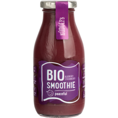 Smoothie Peaceful - Μύρτιλο, Φράουλα και σπόροι Chia 260ml - Βιολογικό Health Trade