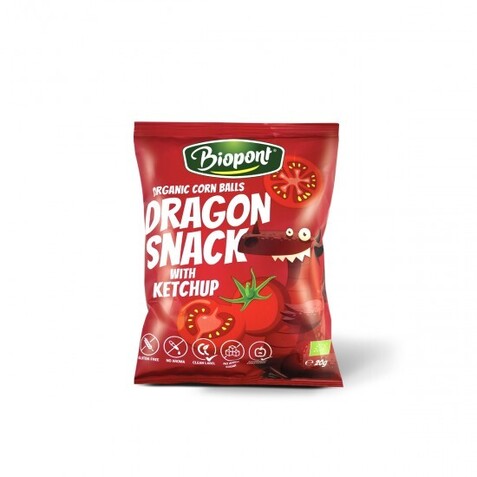 Γαριδακι καλαμποκιου Dragon με κετσαπ bio 20g Health Trade
