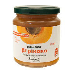 Μαρμελάδα Βερύκοκο 320γρ χ/ζ βιο Βιοαγρός