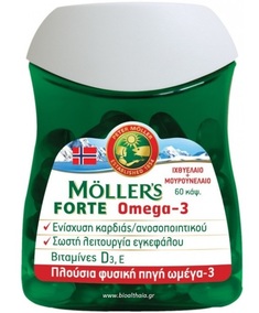 Μουρουνέλαιο Moller's forte Omega-3 60 κάψουλες