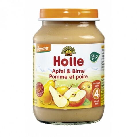 Βρεφική Τροφή Μήλο και Αχλάδι σε βάζο 190gr - Βιολογική Health Trade