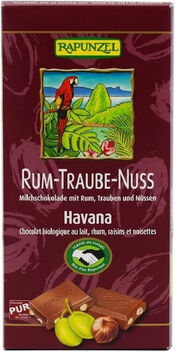 ΣΟΚΟΛΑΤΑ ΓΑΛΑΚΤΟΣ ΜΕ ΣΤΑΦΙΔΑ, ΦΟΥΝΤΟΥΚΙ ΚΑΙ ΡΟΥΜΙ ΒΙΟ 100g Rapunzel