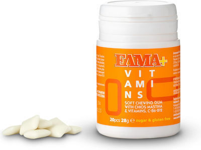 Τσίκλα ΕΛΜΑ με Μαστίχα και Βιταμίνες Sugar Free 28g Μαστιχοπαραγωγοί Χίου