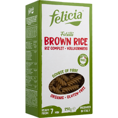 Βίδες Καστανού Ρυζιού χωρίς γλουτένη 250g Felicia Bio