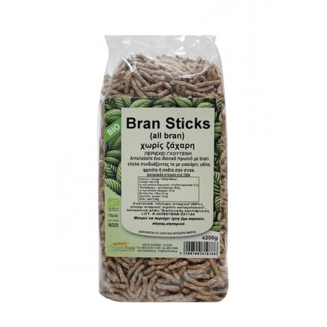 Bran Sticks - Βιολογικά / Χωρίς Ζάχαρη 200γρ Health Trade