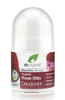 Αποσμητικό roll on με τριαντάφυλλο bio 50ml Dr.Organic