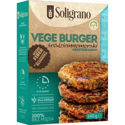 Burger vegan Μεσογειακό 140g Health Trade