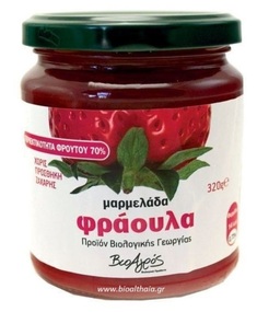 Μαρμελάδα Φράουλα bio χ/ζ χ/γ 320γρ Βιοαγρός
