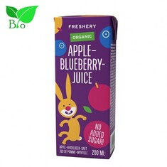 Χυμός Παιδικός Freshery με Μήλο & Μύρτιλο 200ml - Βιολογικός